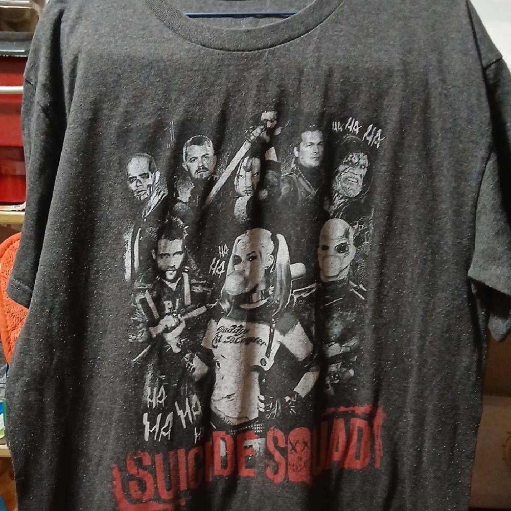 Suicide Squad Graphic T-Shirt - Gray, (Measurements In Description)